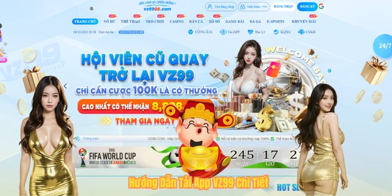 TẢI APP VZ99 Hướng Dẫn Tải App VZ99 Chi Tiết